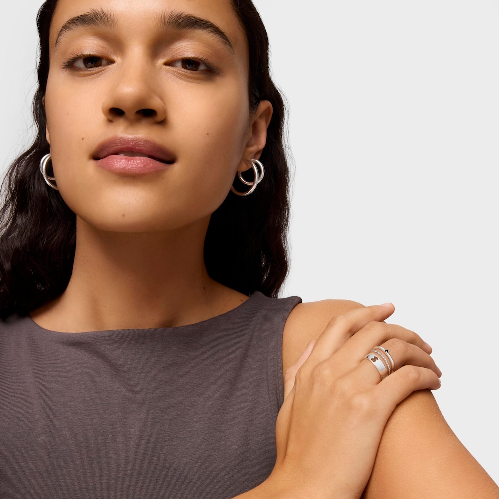 Silver and Spinel TOUS Ring Mix Rings set Bear motifs