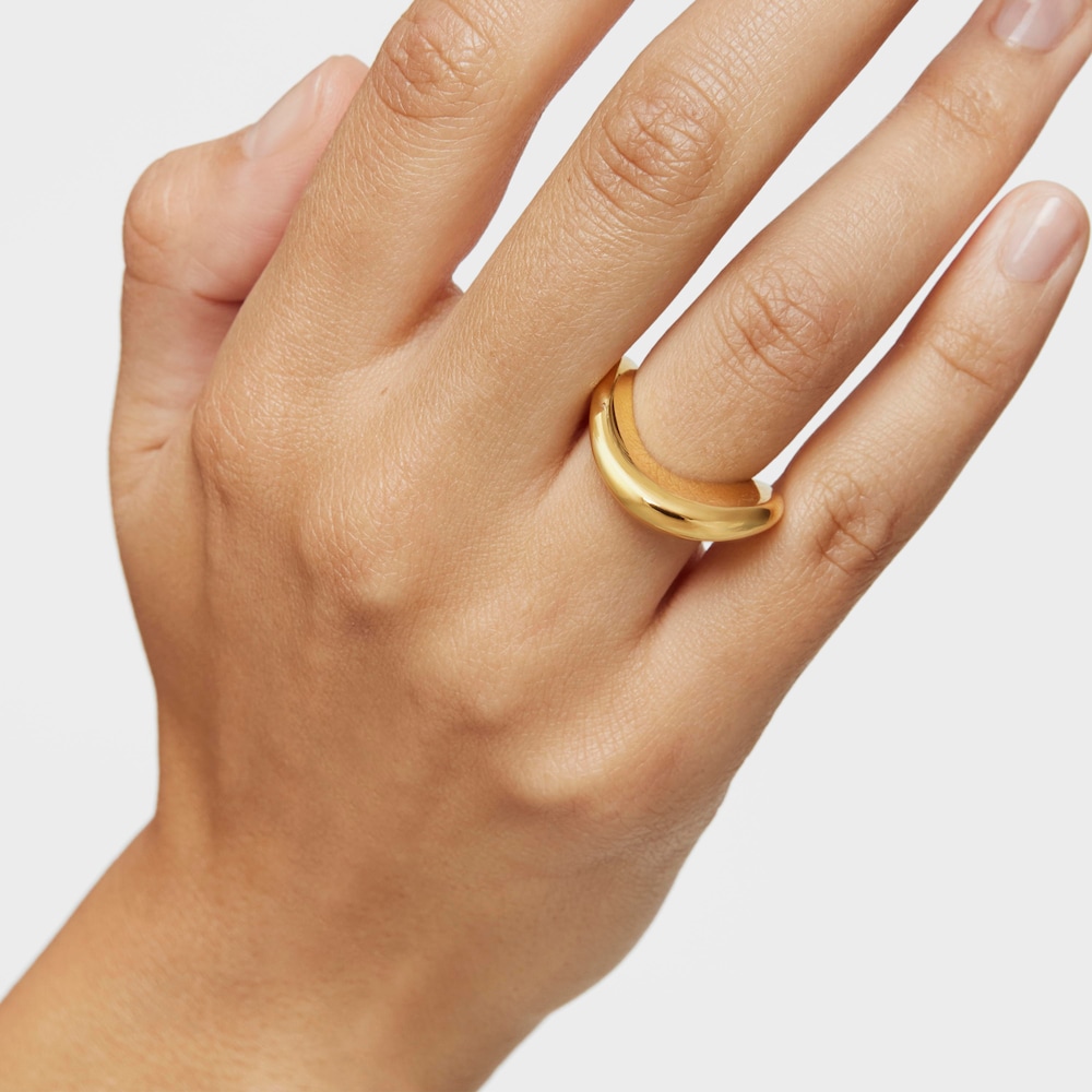 Small Ring with 18K gold vermeil Galia Basics