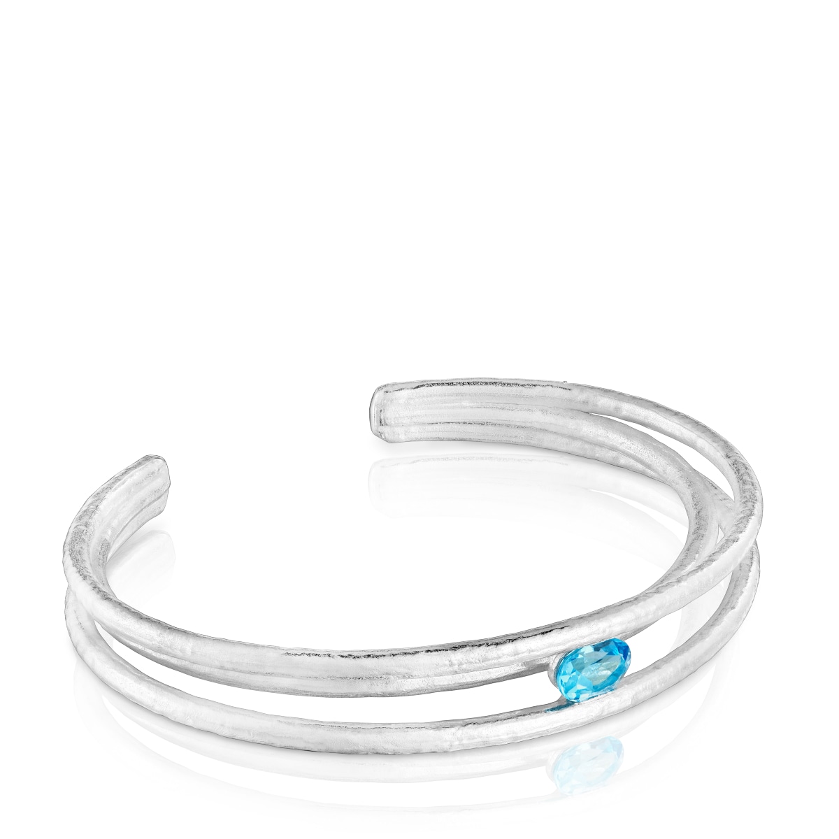 Silver and topaz Bangle Duna
