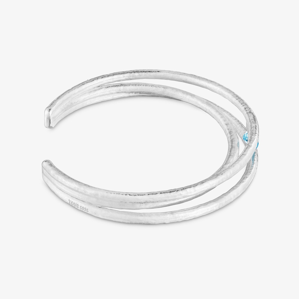 Silver and topaz Bangle Duna
