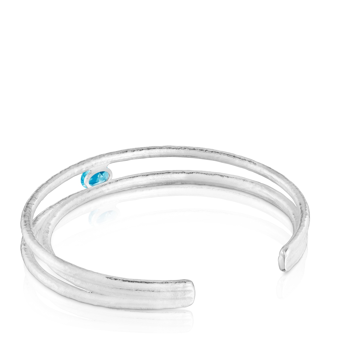 Silver and topaz Bangle Duna