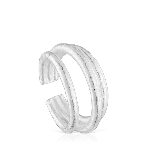 Anillo abierto de plata Duna