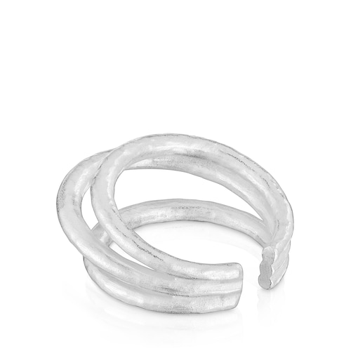 Anillo abierto de plata Duna