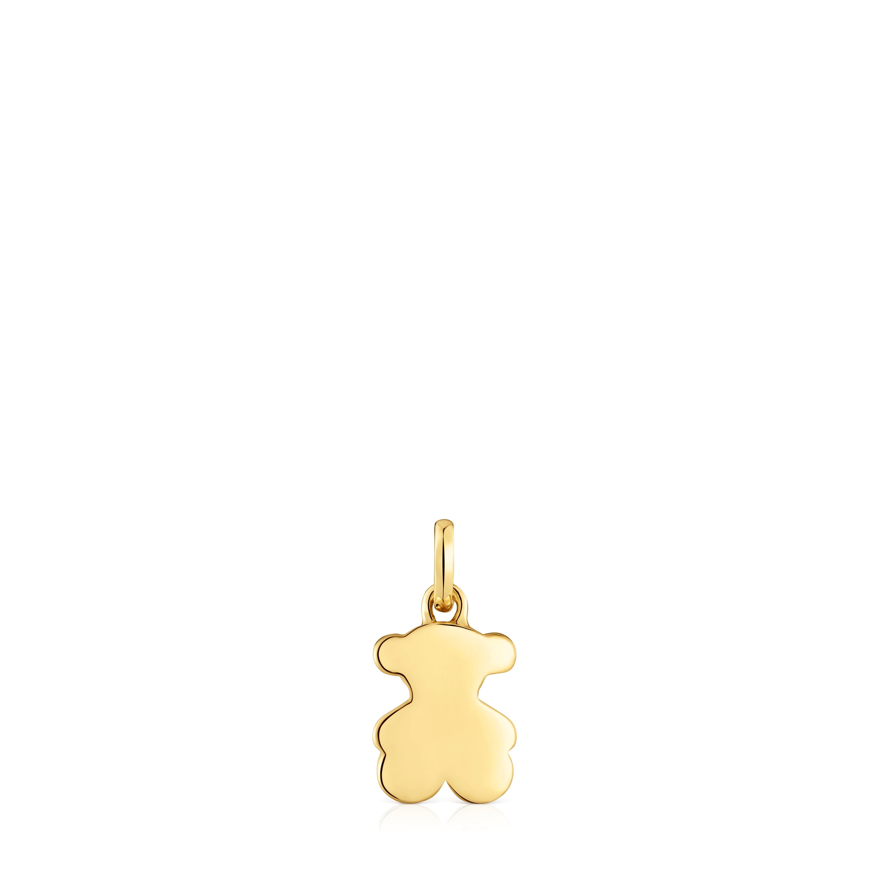 Small 10 mm gold bear pendant Sweet Dolls