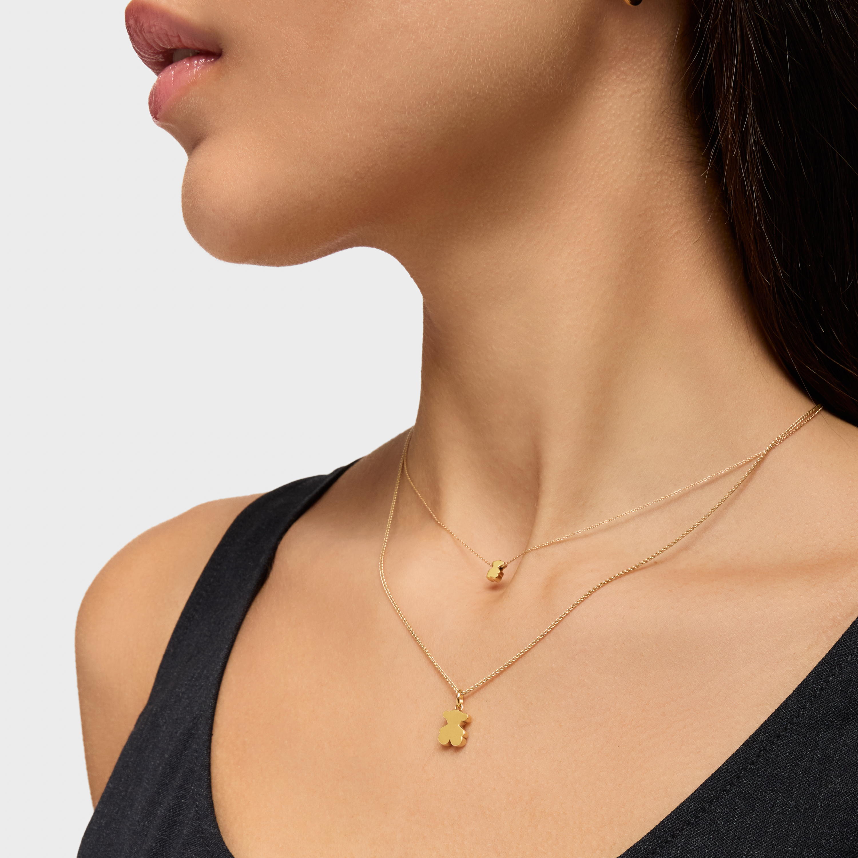 Small 10 mm gold bear pendant Sweet Dolls