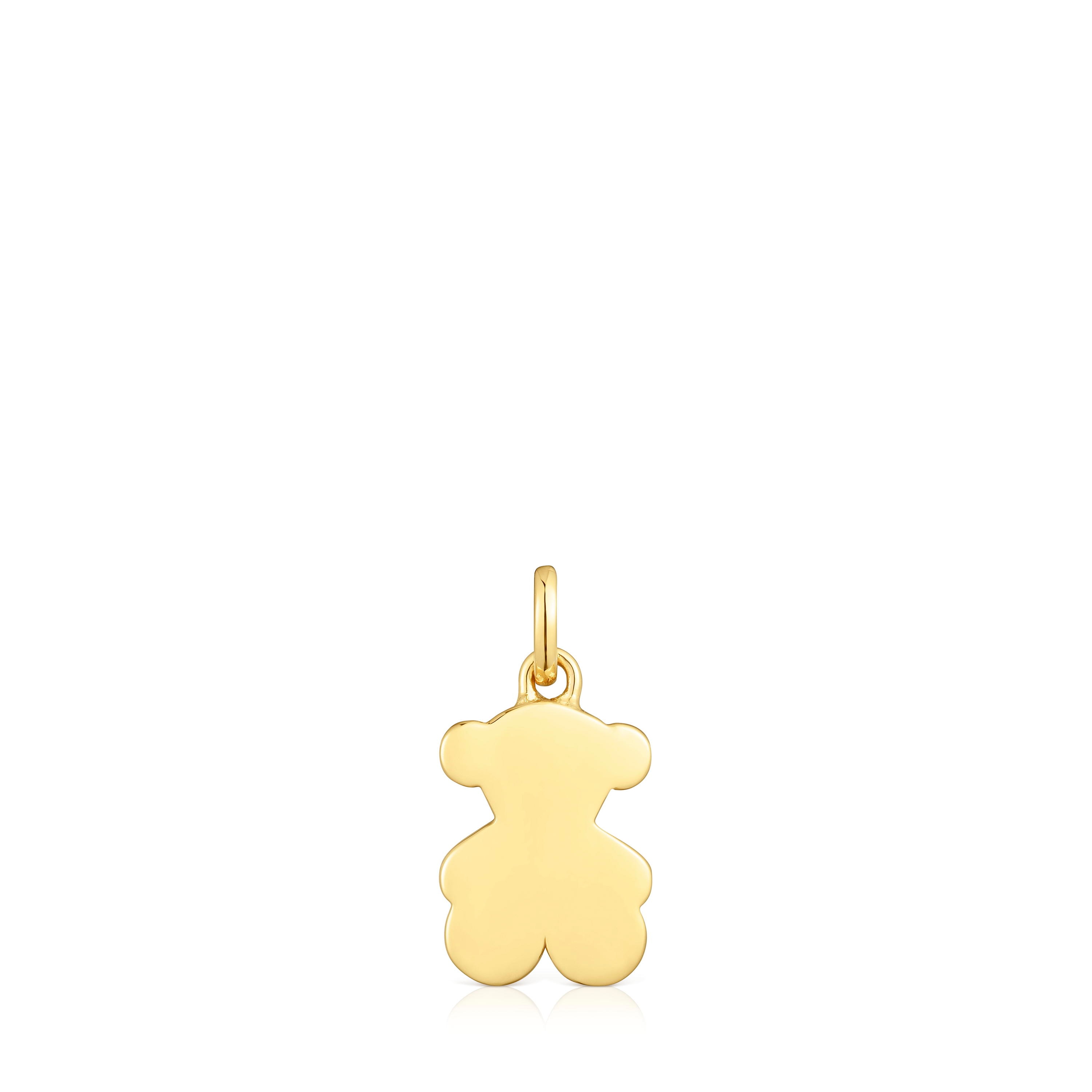 Medium 12 mm gold bear pendant Sweet Dolls