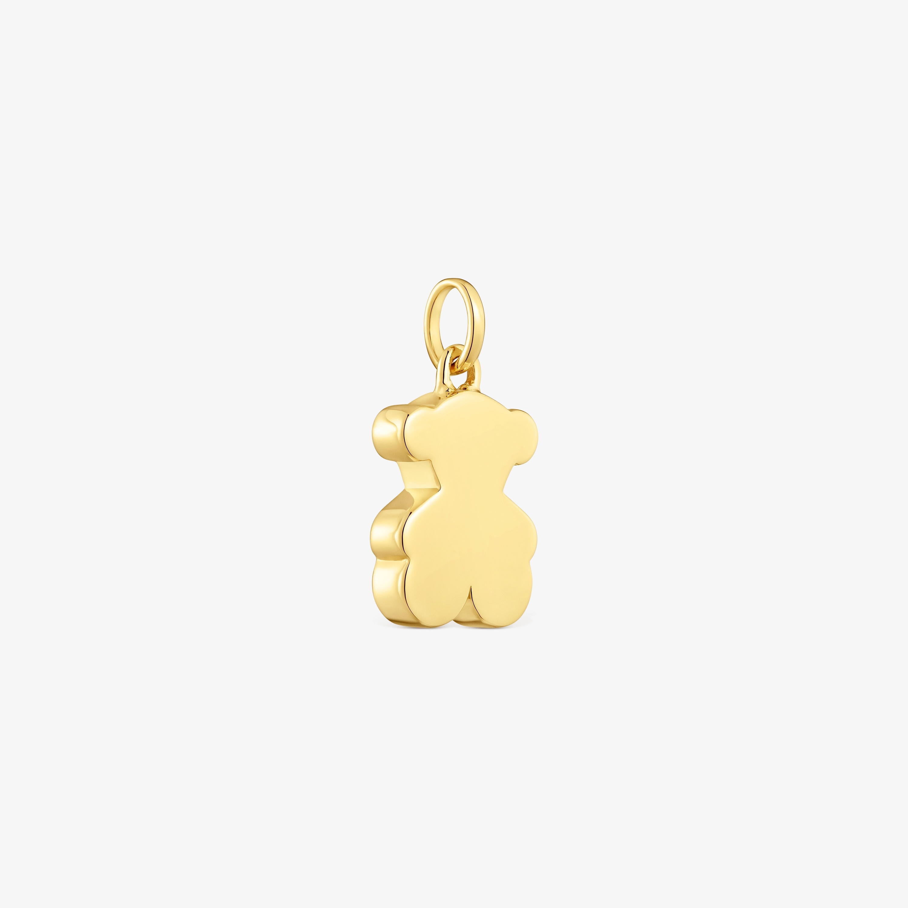 Medium mm 18K solid gold bear pendant Sweet Dolls