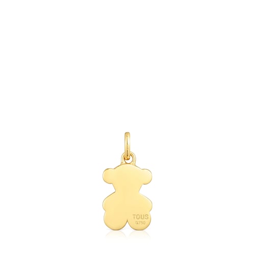Medium 12 mm gold bear pendant Sweet Dolls