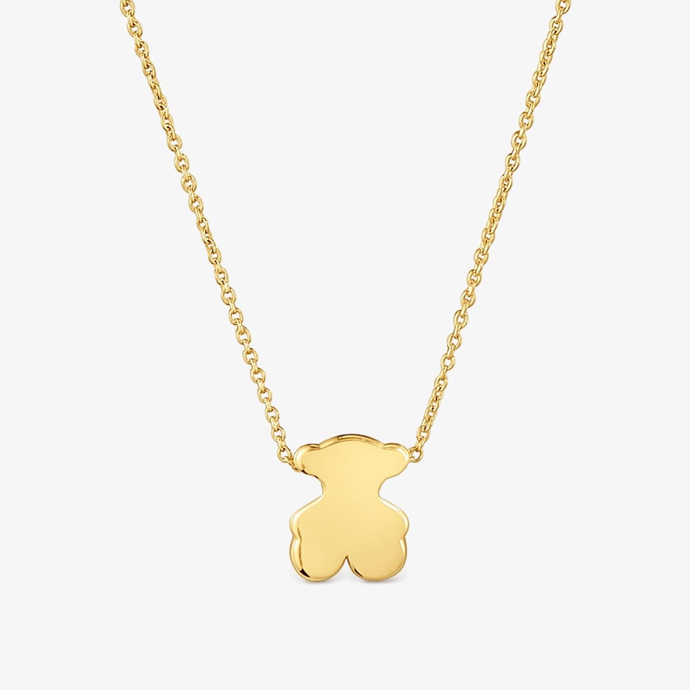 Kr&aacute;tk&yacute; zlat&yacute; N&aacute;hrdeln&iacute;k s&nbsp;motivem medv&iacute;dka o&nbsp;velikosti 8&nbsp;mm Sweet Dolls