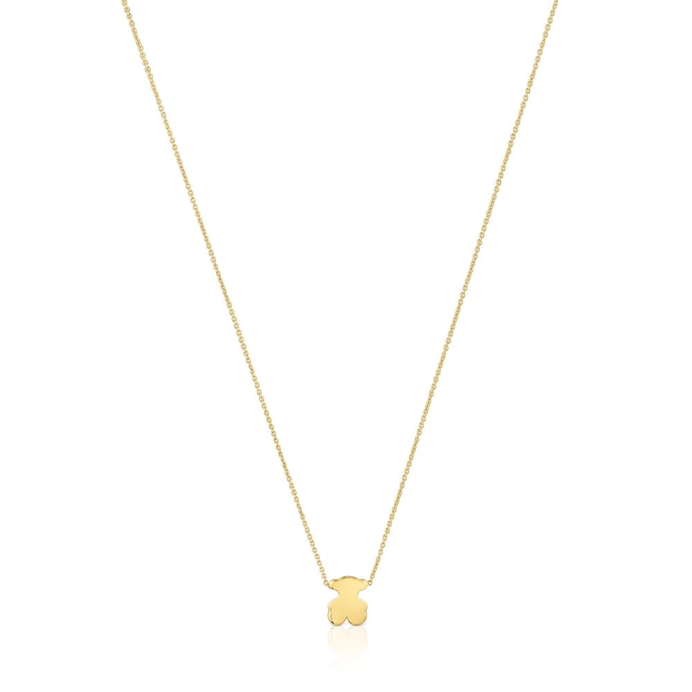Collar corto de oro con motivo oso 8 mm Sweet Dolls image number 0