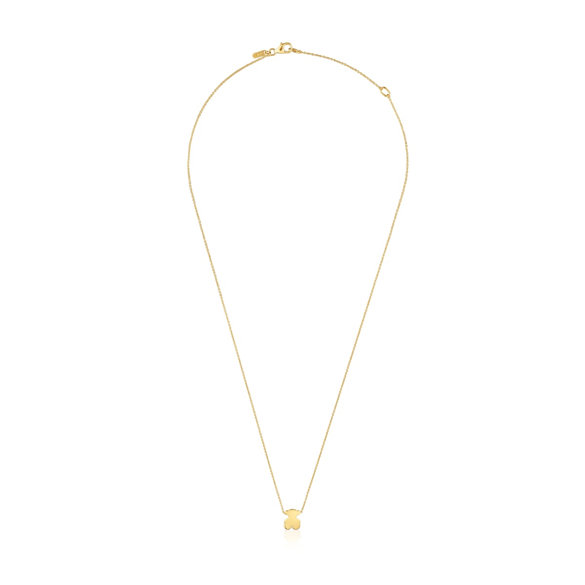 Short gold Necklace with 8 mm bear motif Sweet Dolls