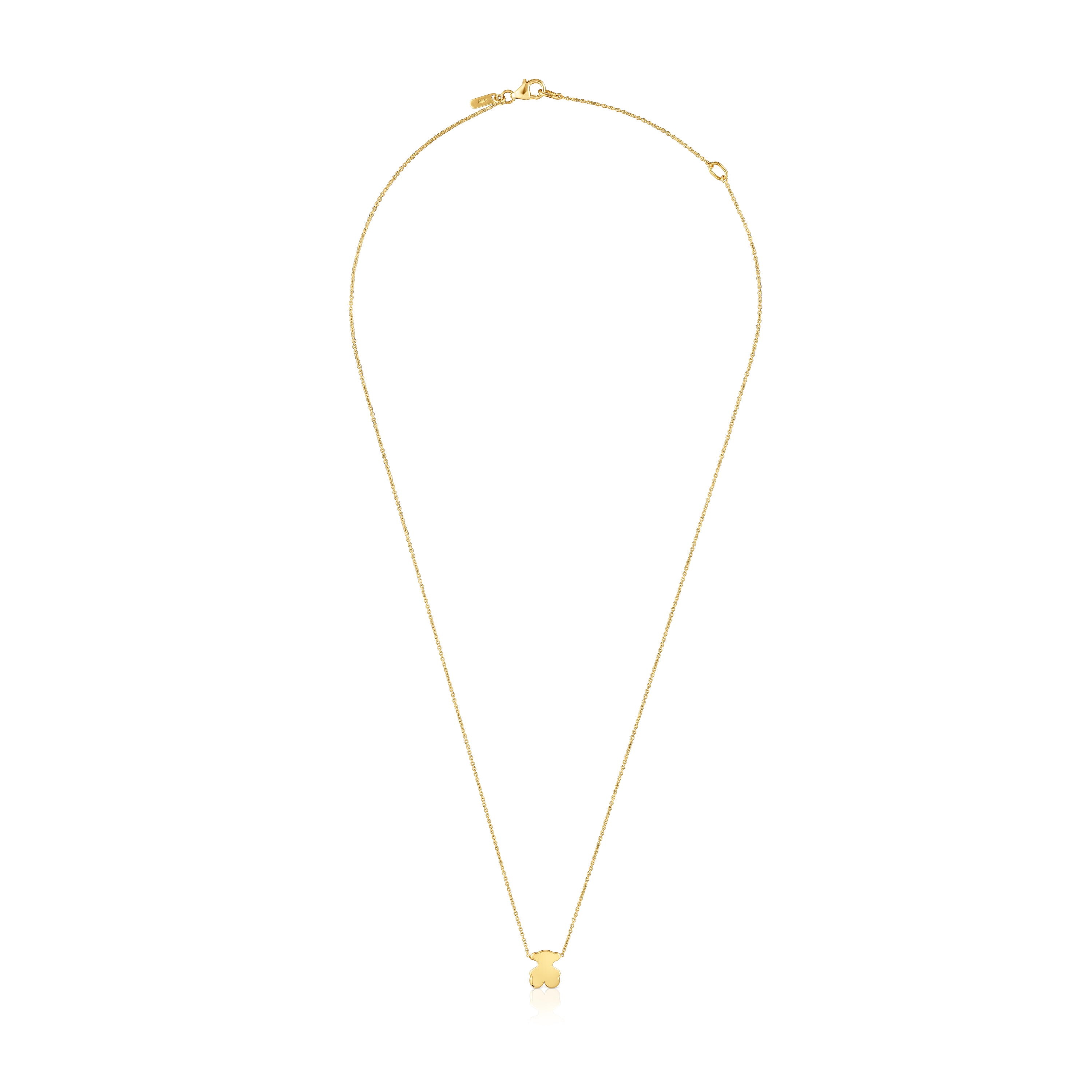 Collar corto de oro con motivo oso 8 mm Sweet Dolls