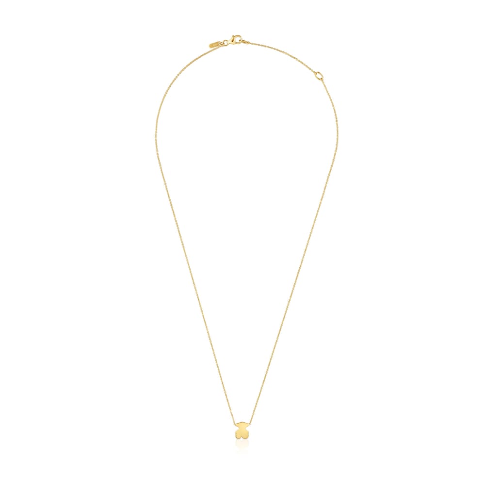 Collar corto de oro con motivo oso 8 mm Sweet Dolls image number 1
