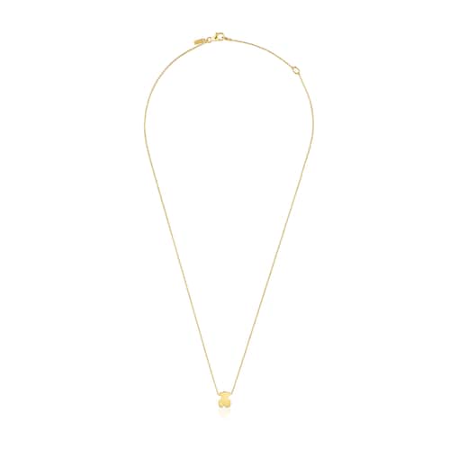 Collar corto de oro con motivo oso 8 mm Sweet Dolls