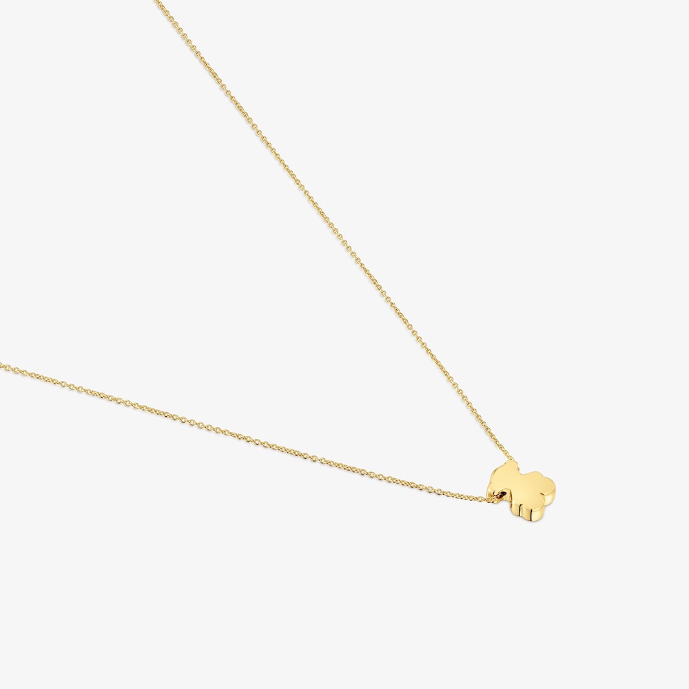 Kr&aacute;tk&yacute; zlat&yacute; N&aacute;hrdeln&iacute;k s&nbsp;motivem medv&iacute;dka o&nbsp;velikosti 8&nbsp;mm Sweet Dolls