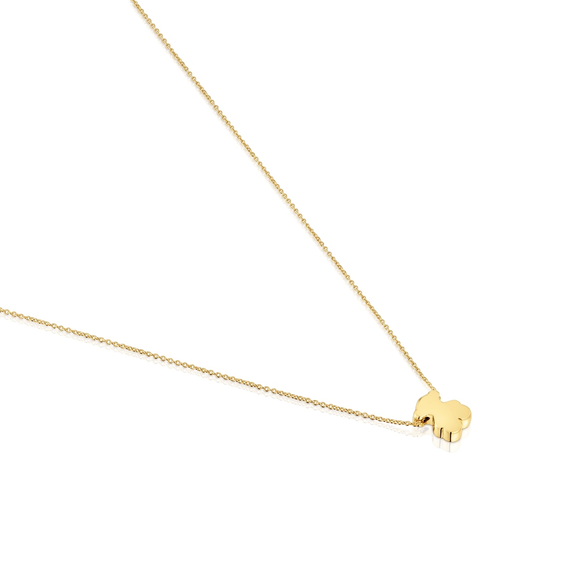 Short gold Necklace with 8 mm bear motif Sweet Dolls