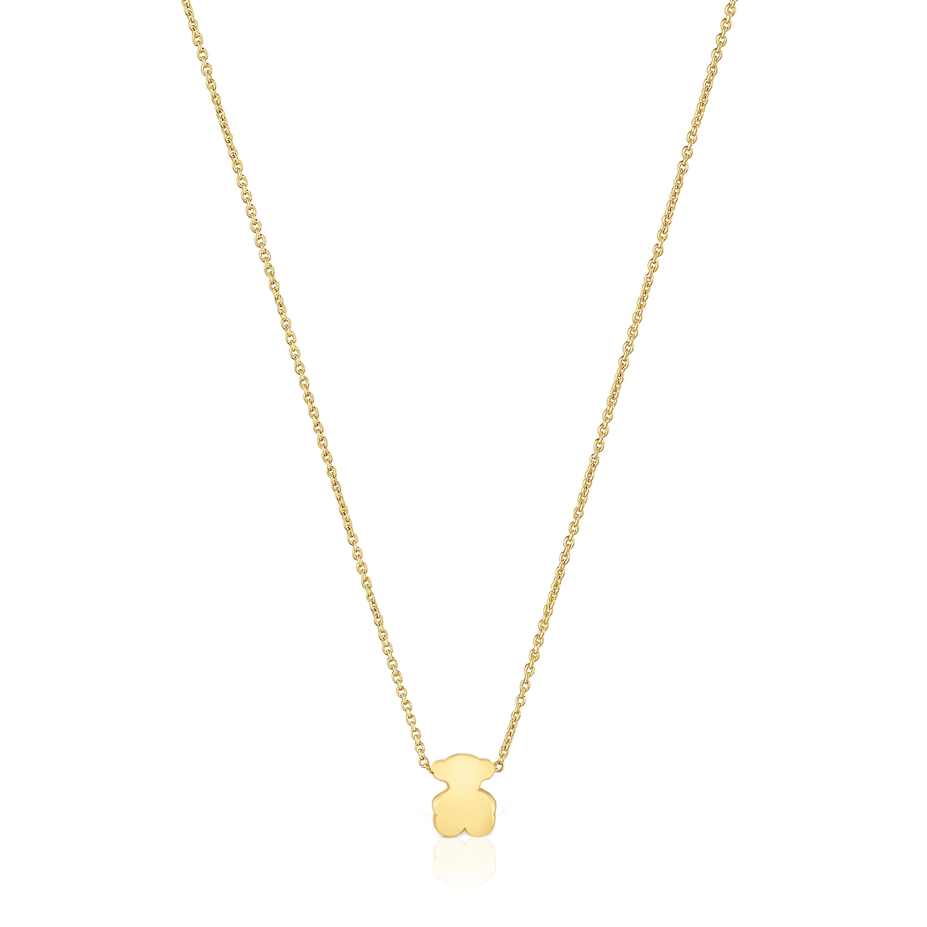 Collar corto de oro con motivo oso 6 mm Sweet Dolls