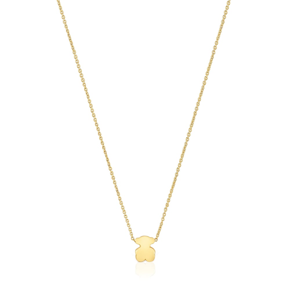Collar corto de oro con motivo oso 6 mm Sweet Dolls image number 0