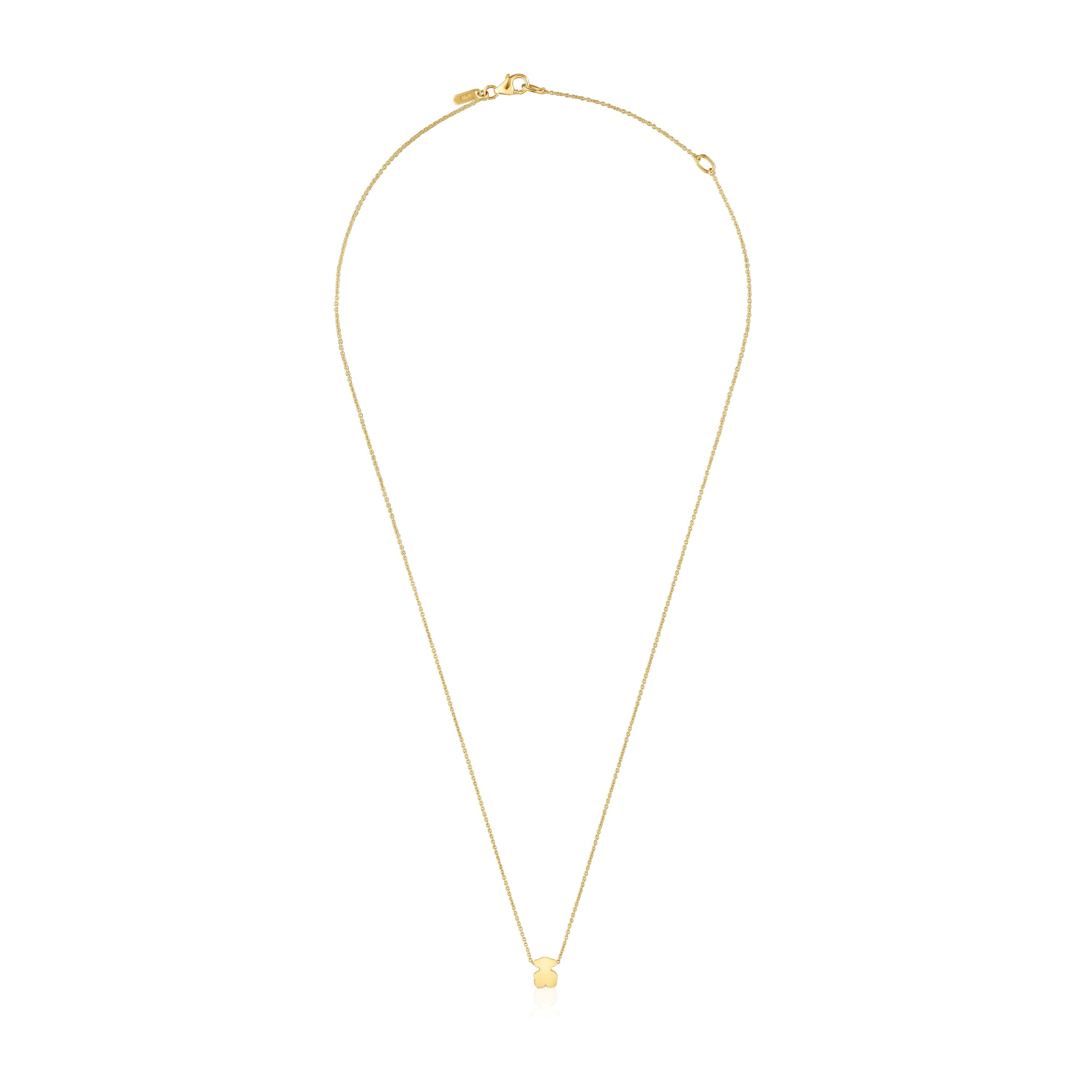 Collar corto de oro con motivo oso 6 mm Sweet Dolls