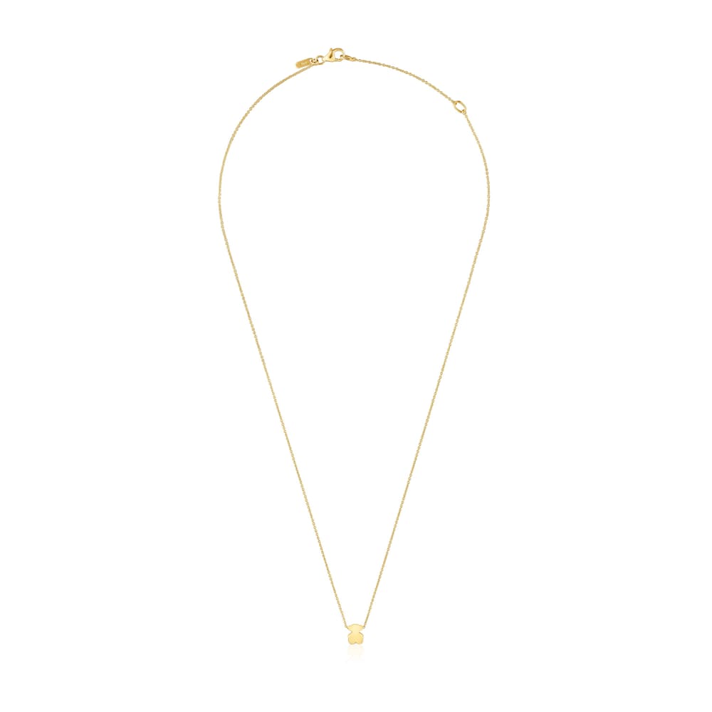 Collar corto de oro con motivo oso 6 mm Sweet Dolls image number 1
