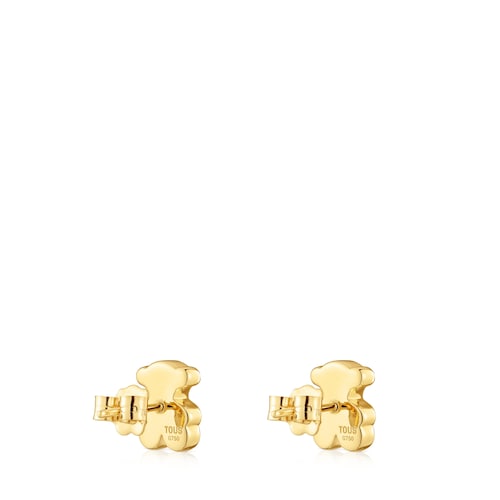 Pendientes oso de oro 10 mm Sweet Dolls