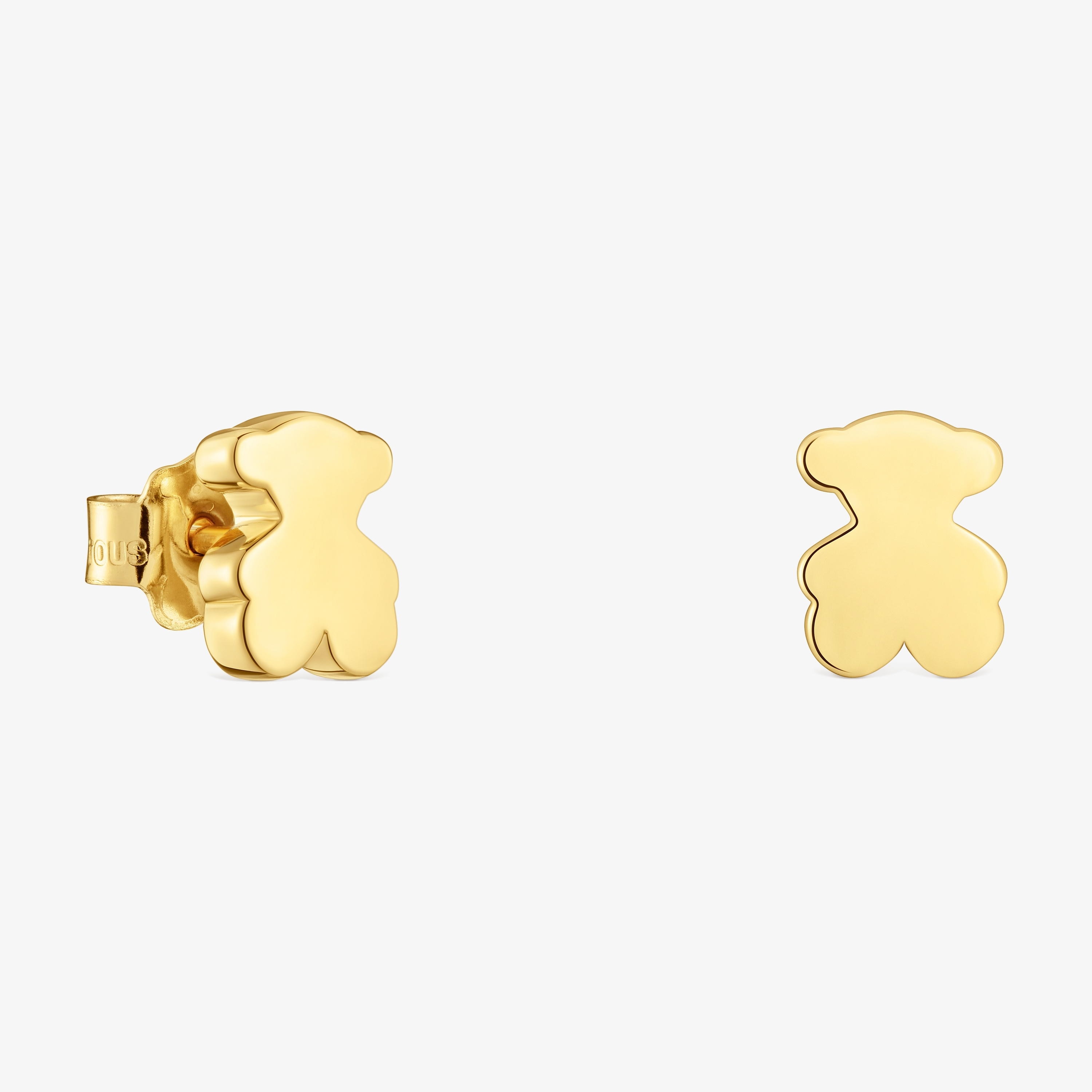 8 mm 18K solid gold bear Earrings Sweet Dolls | TOUS