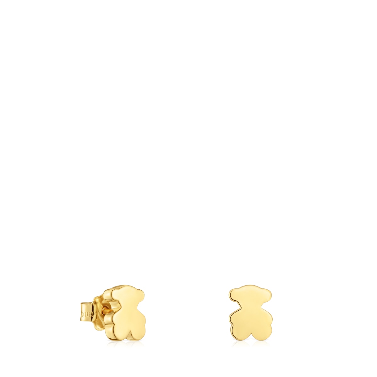 8 mm gold bear Earrings Sweet Dolls