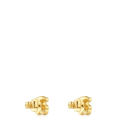 8 mm gold bear Earrings Sweet Dolls