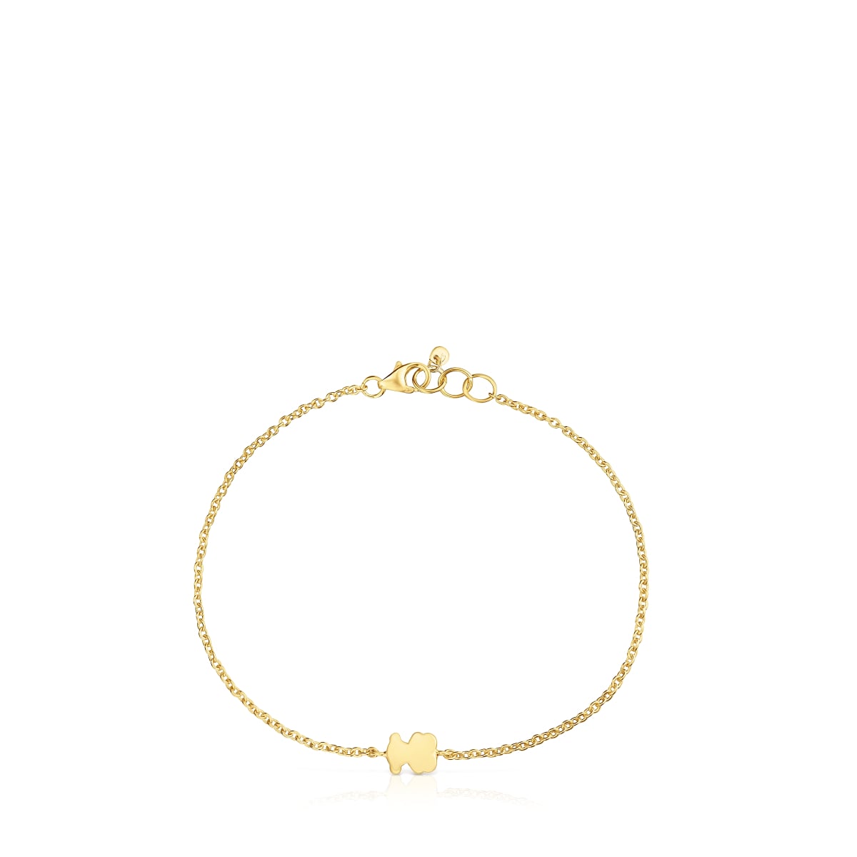 7 mm gold chain Bracelet with bear charm Sweet Dolls