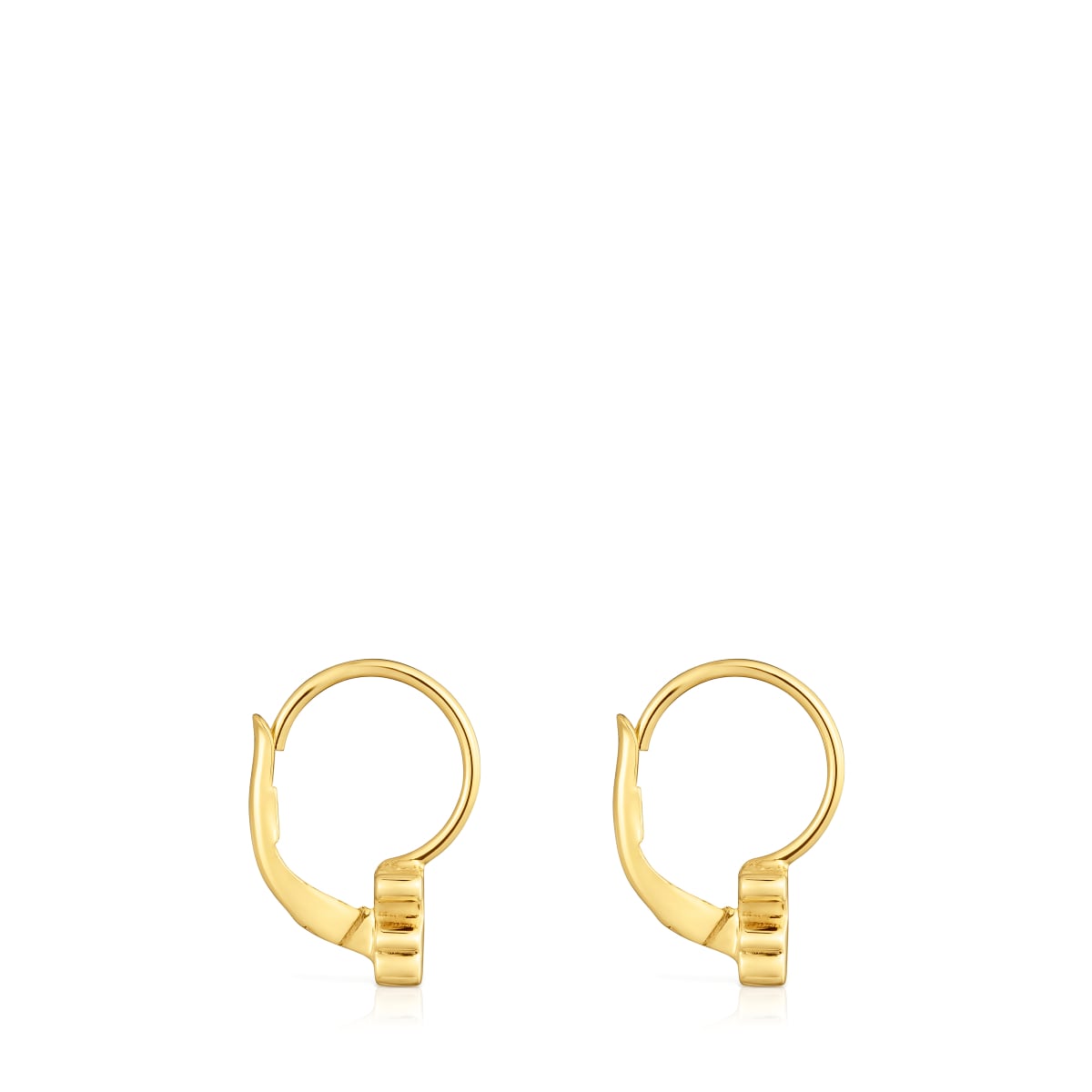 6mm gold bear-motif Hoop earrings Sweet Dolls
