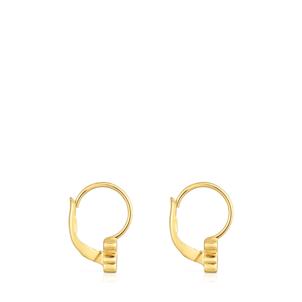 6mm gold bear-motif Hoop earrings Sweet Dolls 6mm gold bear-motif Hoop earrings Sweet Dolls