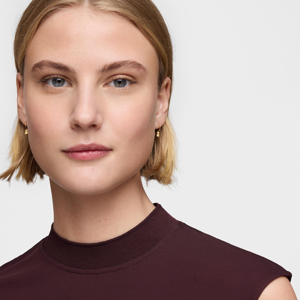 Zlat&eacute; Kruhov&eacute; n&aacute;u&scaron;nice s&nbsp;motivem medv&iacute;dka o&nbsp;velikosti 6&nbsp;mm Sweet Dolls