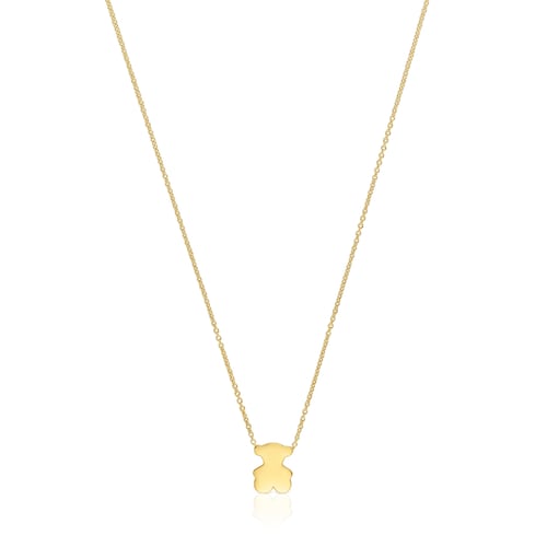 Collar corto de oro con motivo oso 10 mm Sweet Dolls