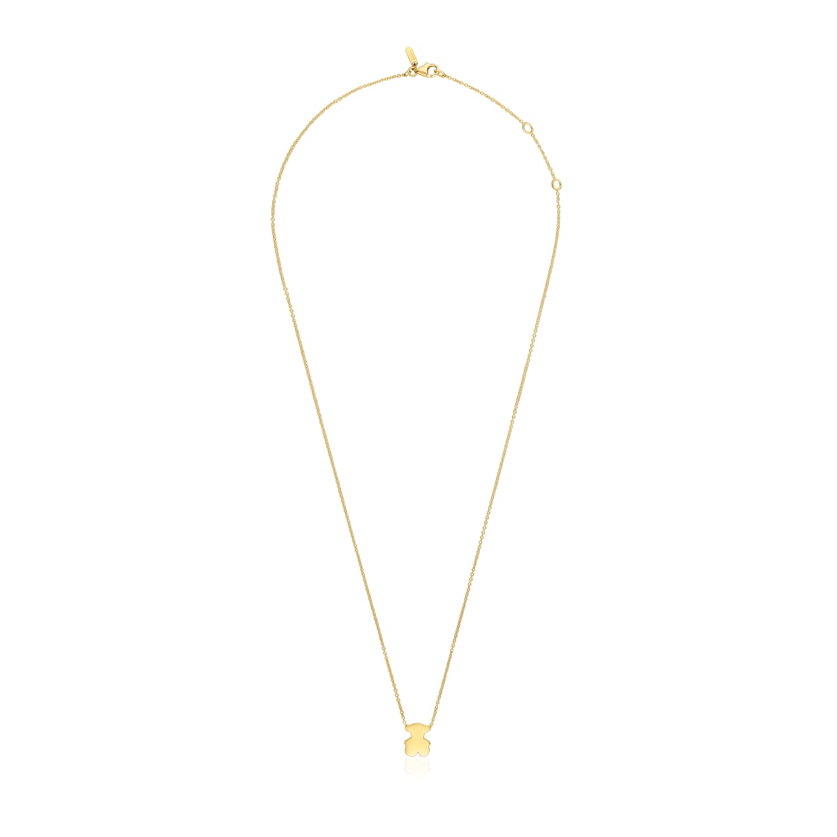 Short gold Necklace with 10 mm bear motif Sweet Dolls