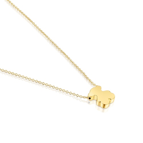 Collar corto de oro con motivo oso 10 mm Sweet Dolls