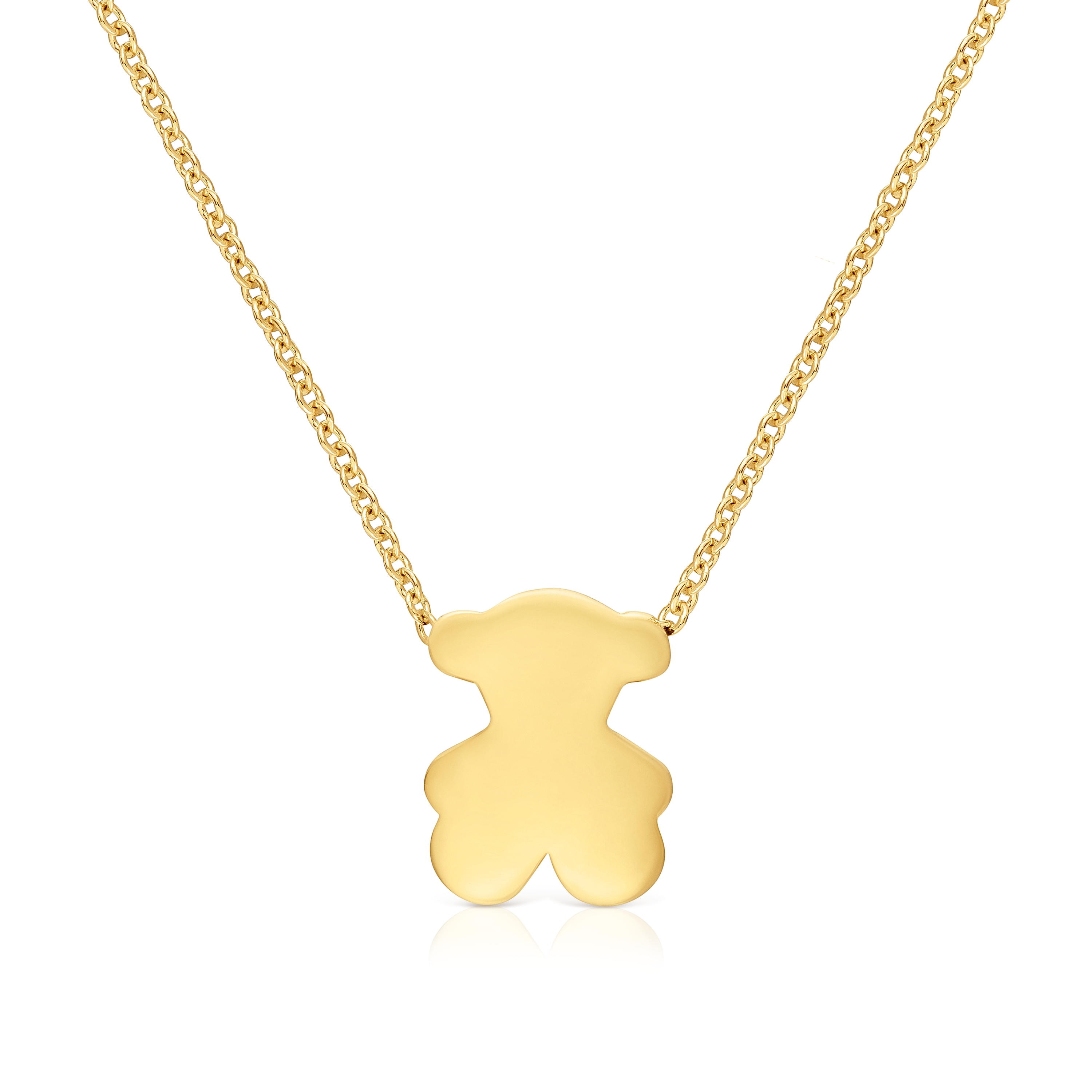 Collar corto de oro con motivo oso 10 mm Sweet Dolls