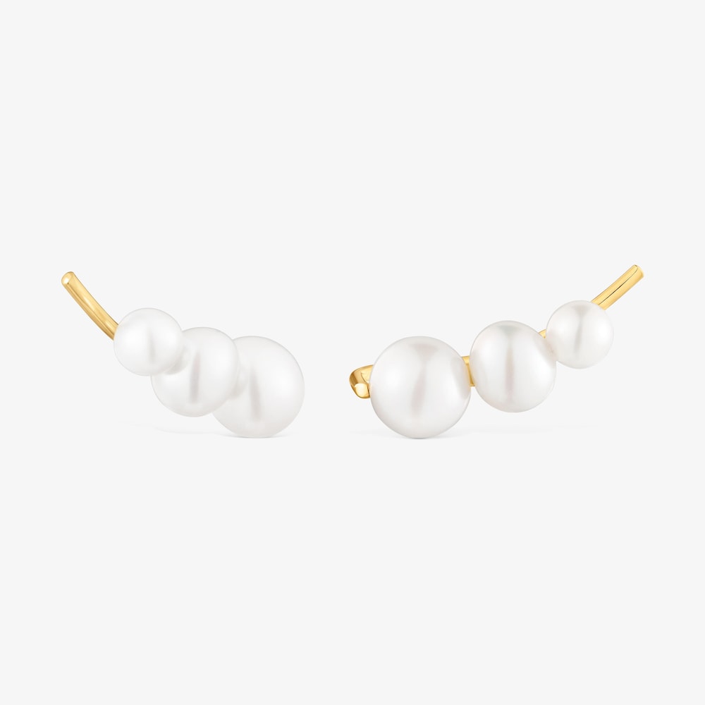 Zlat&aacute; Climber n&aacute;u&scaron;nica s&nbsp;kultivovan&yacute;mi perlami Sweet&nbsp;Dolls