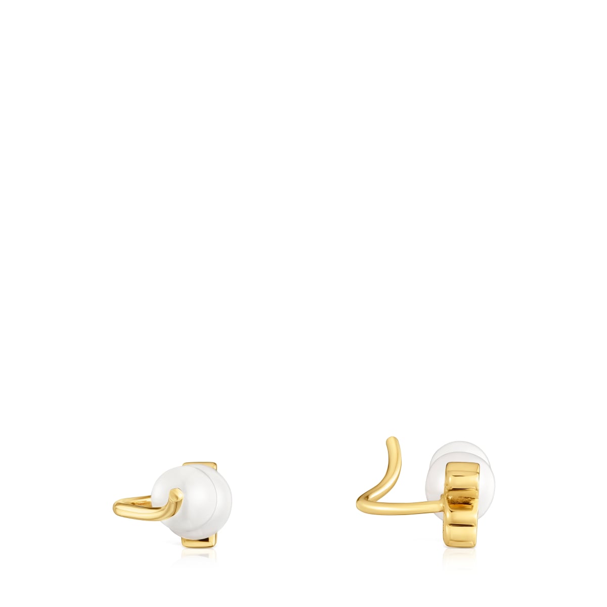 Gold bear climber Earring with cultured pearls Sweet Dolls