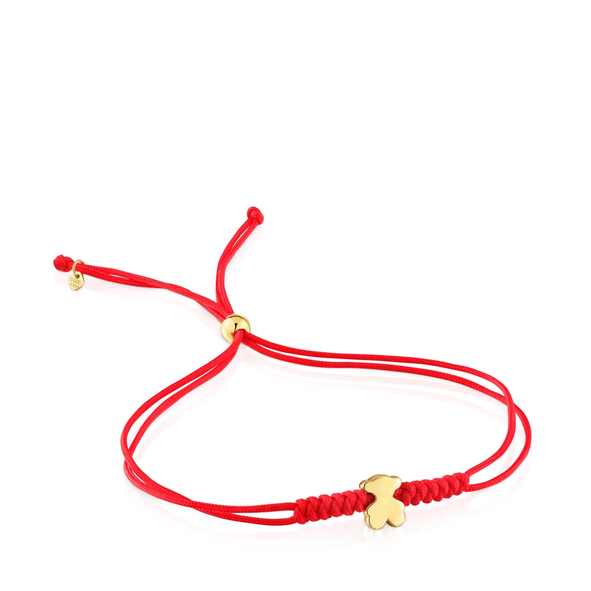 Gold and red nylon bear-motif Bracelet Sweet Dolls