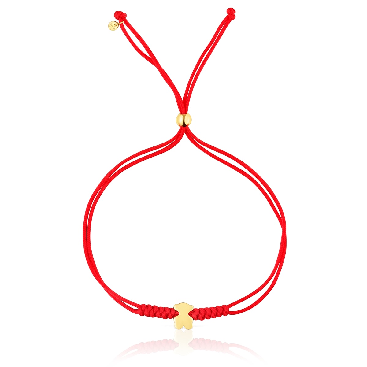 Gold and red nylon bear-motif Bracelet Sweet Dolls