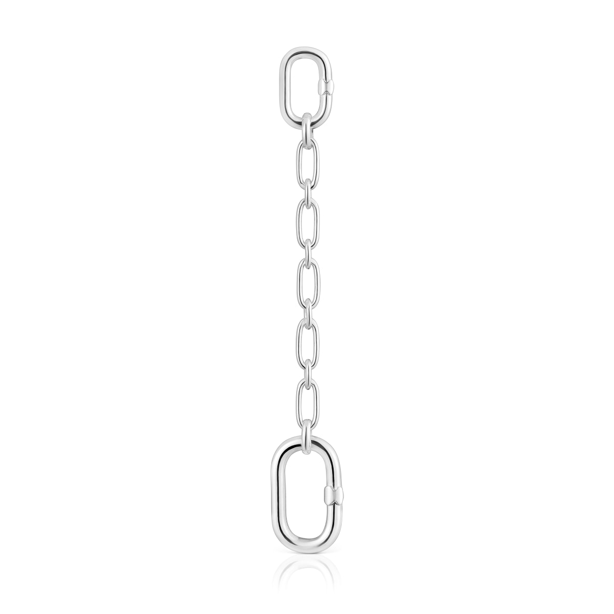Silver chain Pendant with ring Hold Oval