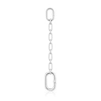 Colgante cadena de plata y anilla Hold Oval