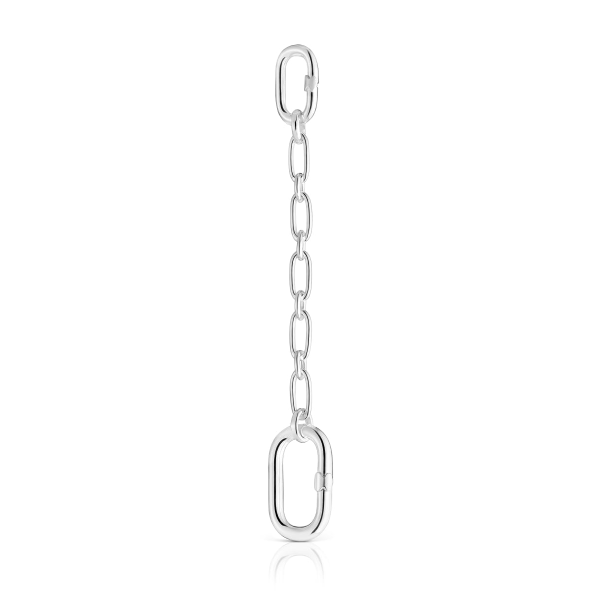 Silver chain Pendant with ring Hold Oval