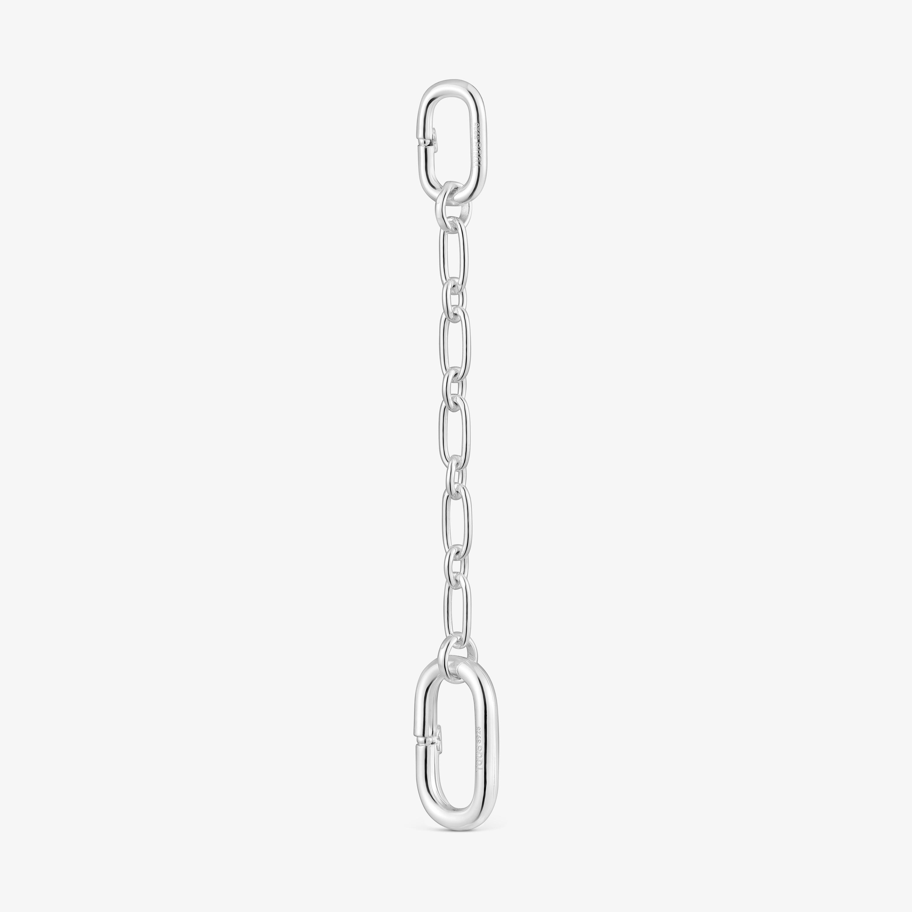 Silver chain Pendant with ring Hold Oval