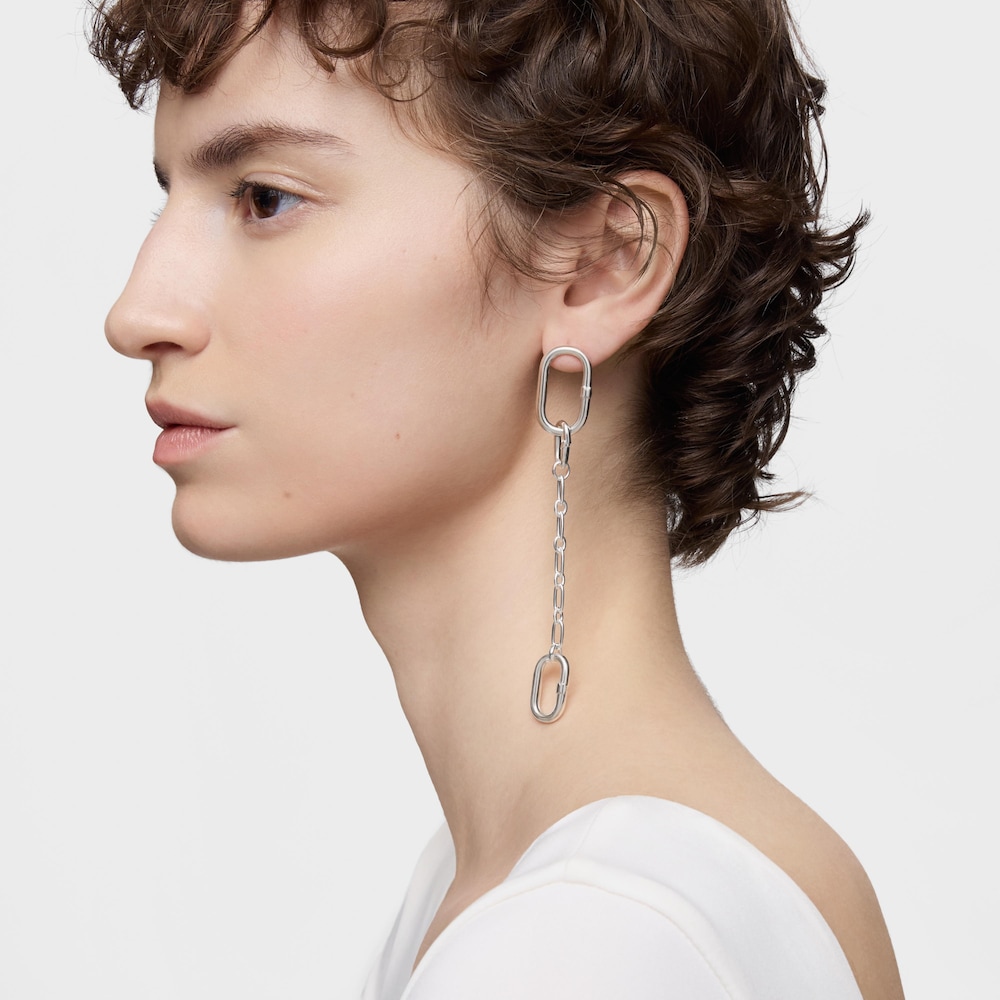 Anh&auml;nger Hold Oval aus Silber mit Kette und Ring