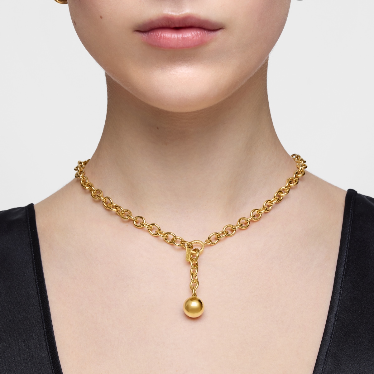 18kt gold plating over silver Pendant Plump