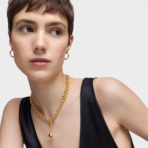 Colgante con baño de oro 18 kt sobre plata Plump