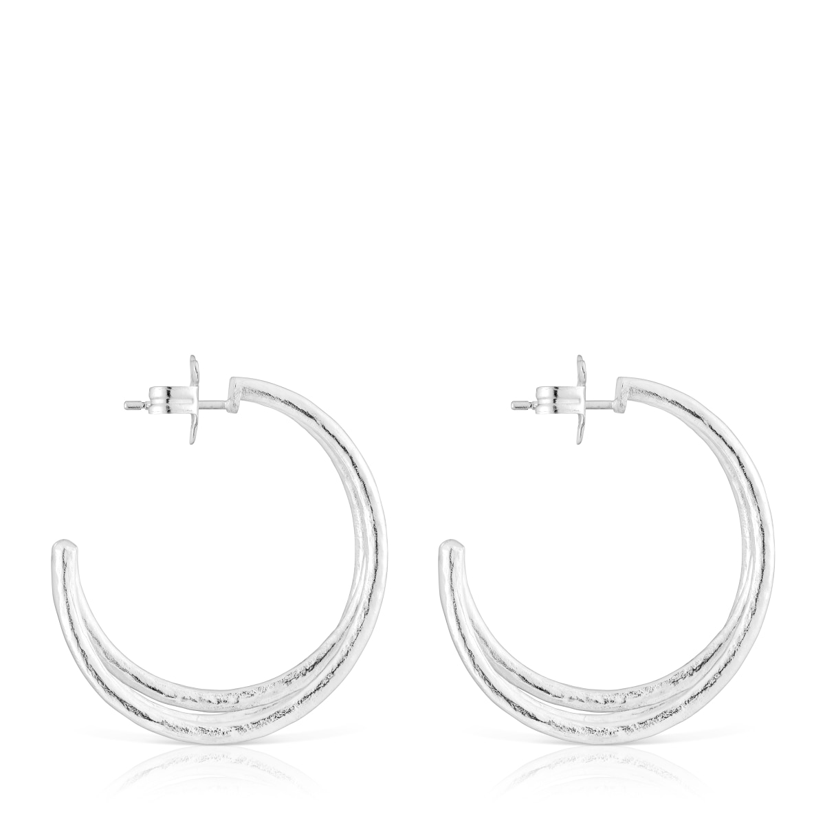 32 mm silver Hoop earrings Duna