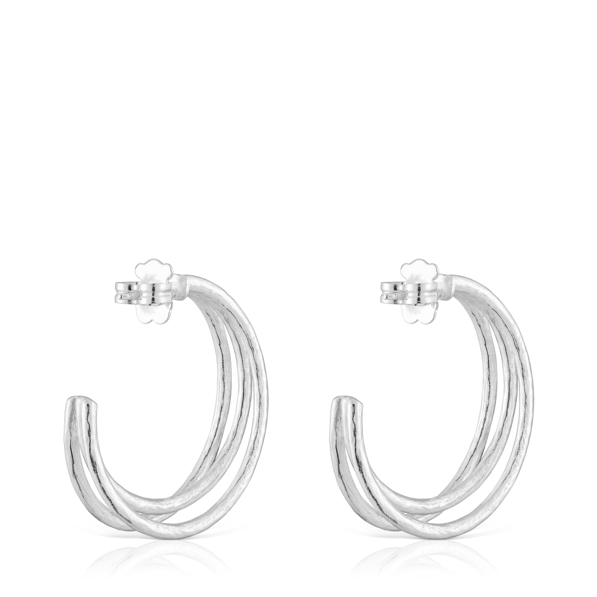 32 mm silver Hoop earrings Duna