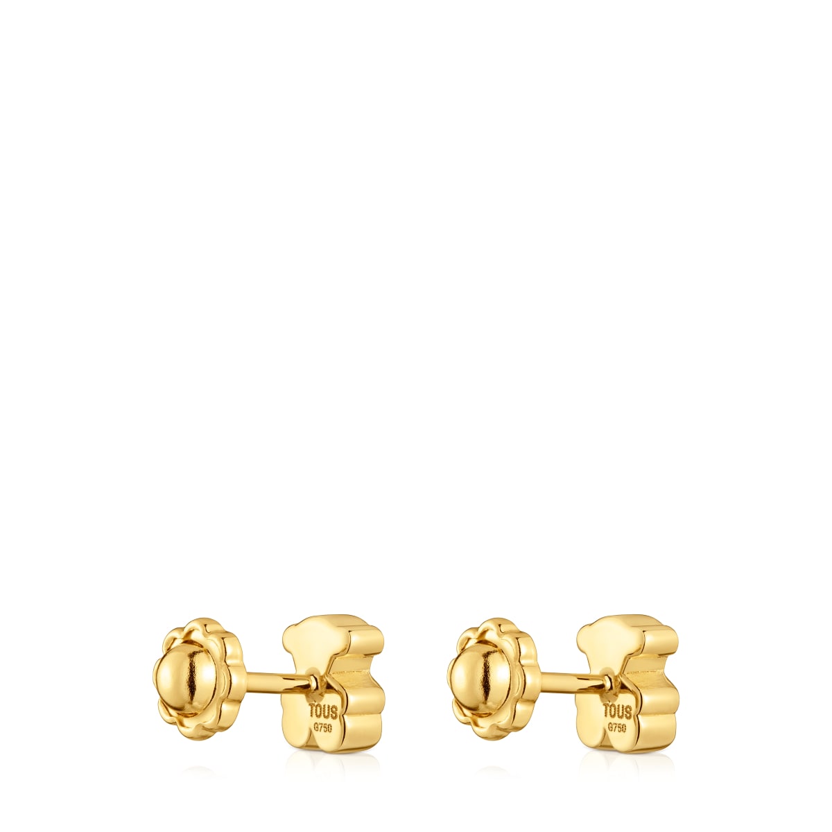 6mm gold bear Earrings Sweet Dolls
